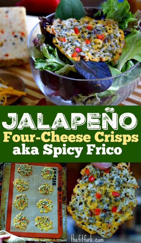 Jalapeño Four-Cheese Frico (Cheese Crisps) | thefitfork.com