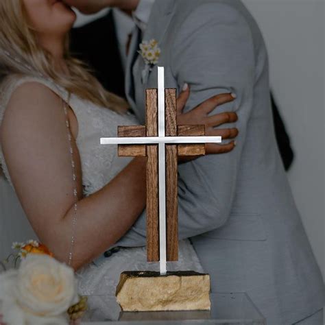 Unity Cross Ceremony Beautiful Wedding Idea Unity Candle Alternative