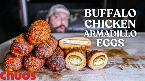 Buffalo Chicken Armadillo Eggs Chuds Bbq Youtube