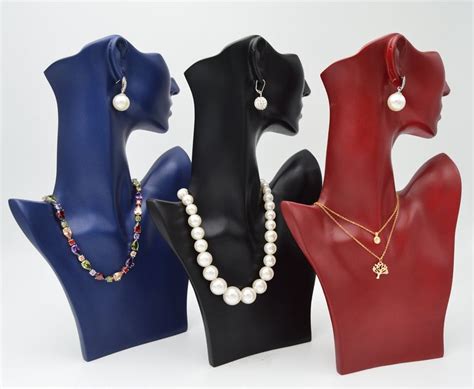 Necklace Earrings Jewelry Displays Mannequin Bust Necklace Head