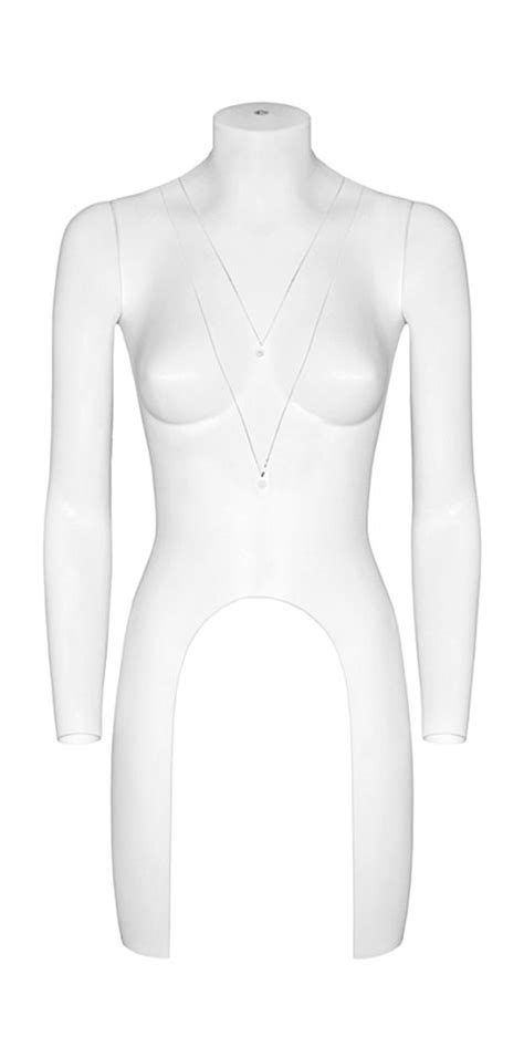 Torso Busto Ghost Donna Lungo Ricomponibile Con Braccia Lunghe Con Base