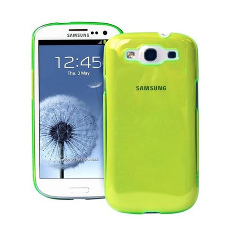 Coque Galaxy S3 i9300 puro crystal fluo verte Cdiscount Téléphonie