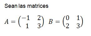 PRODUCTO DE MATRICES Ejercicios Profesor10demates