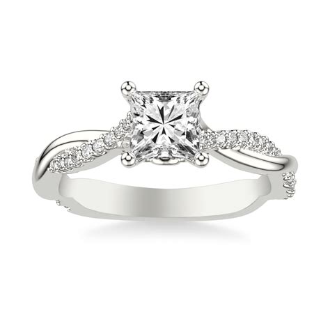 Alor Jewel Gorgeous 1 7 Ct Princess Cut Diamond Engagement Ring Lab