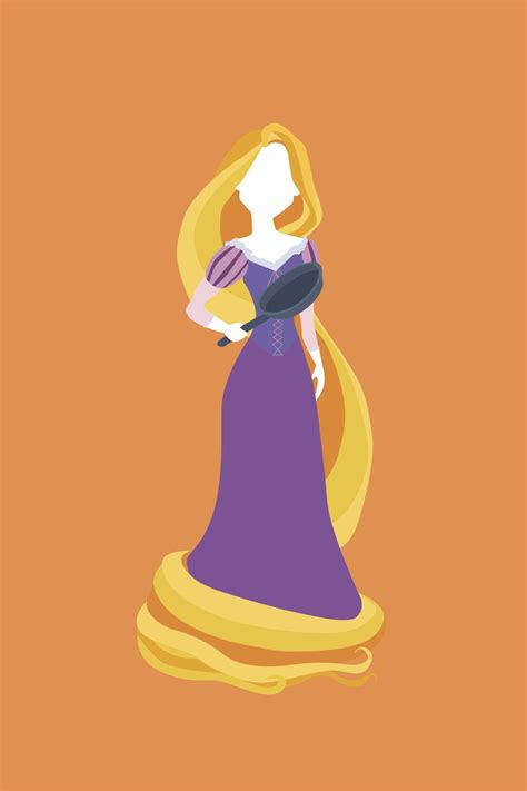 Princess Rapunzel Disney Minimalist Disney Princess Wallpaper