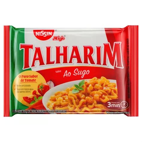 Macarr O Instant Neo Talharim Ao Sugo Nissin Miojo Pacote G