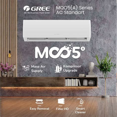 Gree AC Wall Mounted Split Standard MOO5S Series 1 PK GWC 09MOO5S