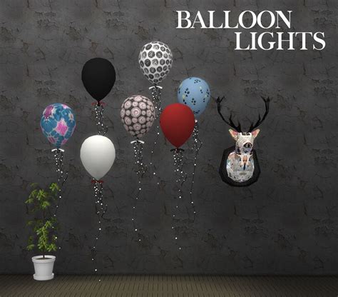 Lana Cc Finds Balloon Lights By Leosims Sims 4 2205 Poly 12