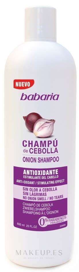 Babaria Onion Shampoo Champú para crecimiento de cabello con extracto