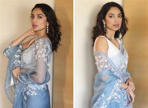 Sobhita Dhulipala Looks Elegant In This Beautiful Ice Blue Saree Worth