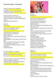 THE FATE OF OPHELIA - SONG - TAYLOR SWIFT - ESL worksheet by Veronica17