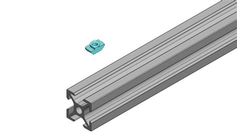 Porca Martelo M3 Canal 6 para Perfil Alumínio V Slot Alumaker