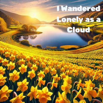 I Wandered Lonely As A Cloud William Wordsworth 4 Day Lesson Plan