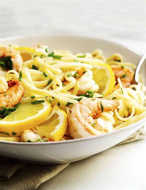 Lemon Garlic Shrimp Pasta Minutes Pinch And Swirl