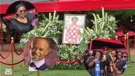 Heartbreaking Moment Father Dickson Pays Respects To Nana Ama Mcbrown S Mom Youtube