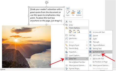 Tutoriel Word Comment Placer Du Texte Sur Une Image Dans Word Le