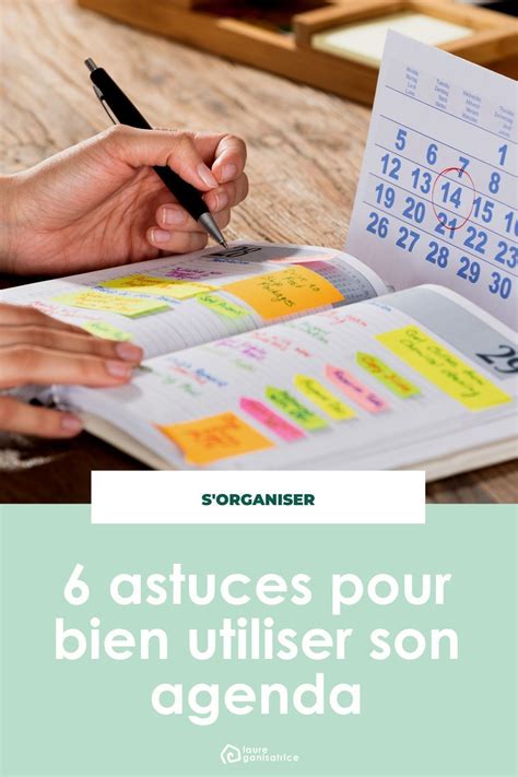 6 Astuces Pour Bien Utiliser Son Agenda Artofit