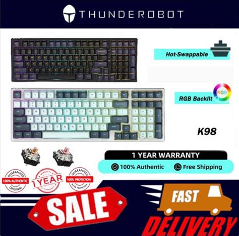 ThundeRobot K98 RGB Wired Hot Swapping Gaming Mechanical Keyboard