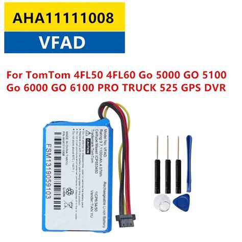 Battery 1100mAh GPS Battery AHA11111008 VFAD For TomTom 4FL50 4FL60 Go