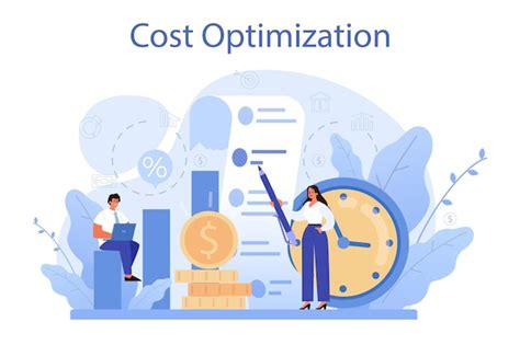 Premium Vector Cost Optimization Concept Idea Of Financial And