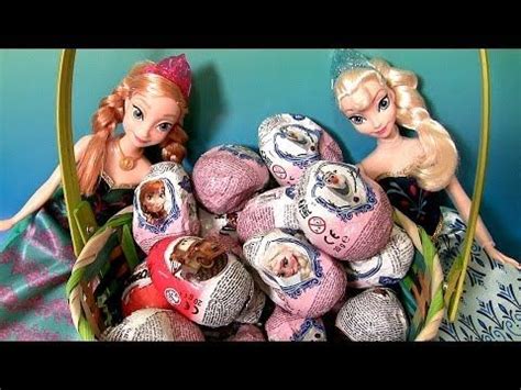 20 Disney Frozen 3D Surprise Eggs Easter Basket Movie Olaf Anna Elsa