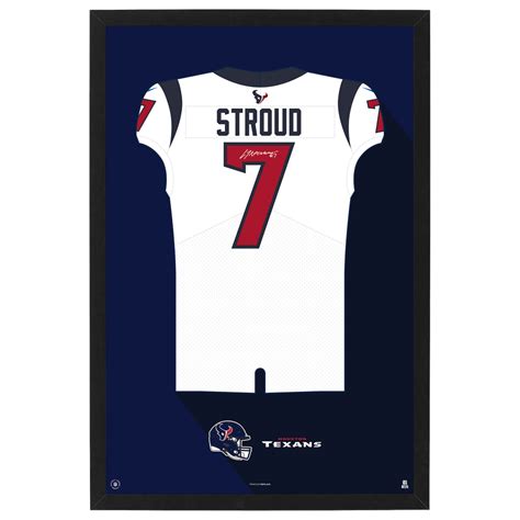 Houston TexansCj Stroud Jersey Print - For The Deep Rooted Fan ...