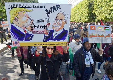 Tunisie Manifestation Contre Le Plan Trump Sur Le Proche Orient I News