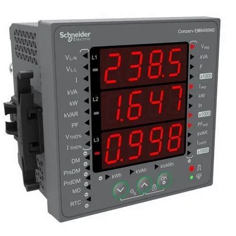 Digital Single Phase Multifunction Meter Schneider Em At In