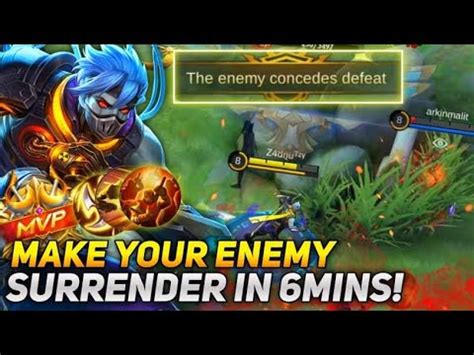 MAKE YOUR ENEMIES SURRENDER IN 6 MINUTES HAYABUSA GAMEPLAY MLBB YouTube