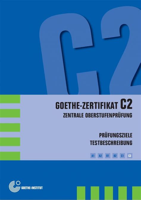 Pdf Pr Fungsziele Testbeschreibung Goethe Zertifikat C Zop