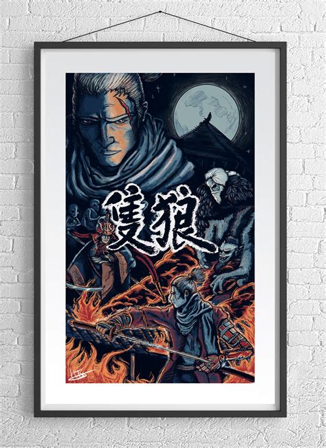 SEKIRO Video Game Print, Poster, Video Game Art, Wall Art, Game Room ...