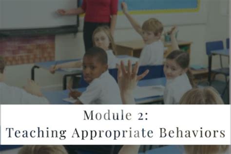 ECBMS Module 2 Teaching Appropriate Behaviors Arkansas Behavior