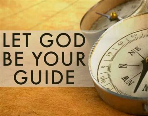 Let God Be Your Guide