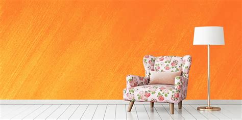 Vivid Orange Breeze Elegant Wall Texture Designs Aapka Painter