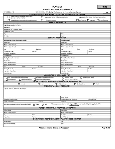 Form A Fill Out Sign Online And Download Fillable Pdf North Carolina Templateroller