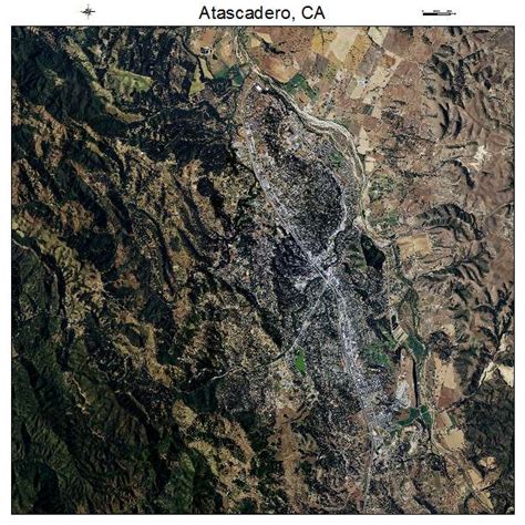 Aerial Photography Map of Atascadero, CA California