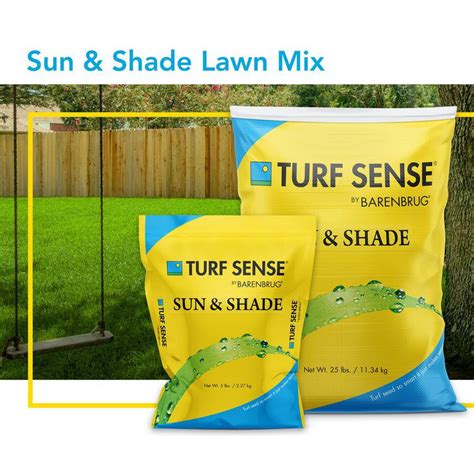 Barenbrug 25628 50 Lbs 16 600 Sq Ft Turf Sense Sun And Shade Mix Grass Seed