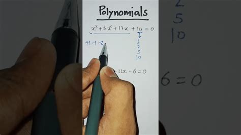 Polynomials Super Trick To Find Roots Of Cubic Equation Factorisation