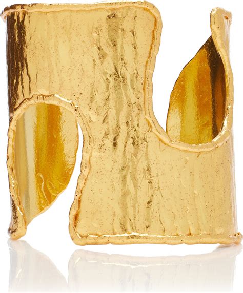 Sylvia Toledano D Nud E K Gold Plated Cuff Shopstyle Bracelets