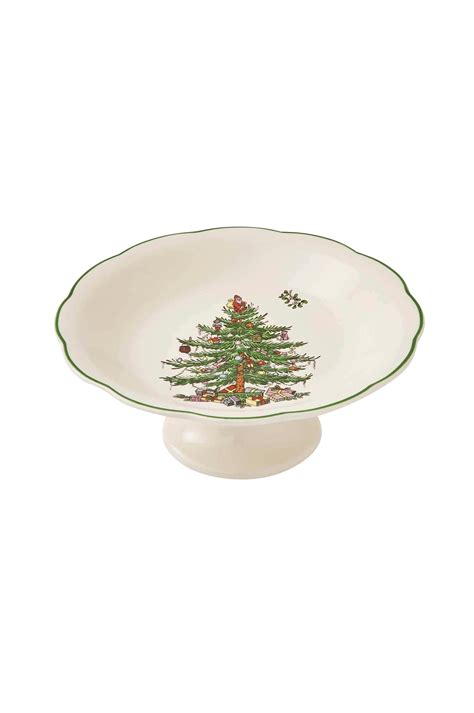 Spode Jalallinen Kakkuvati Christmas Tree Halkaisija 18 Cm Valkoinen