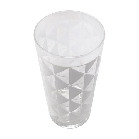 The Modern Home Bar Deco Diamonds White Collins Glass The Hour Shop