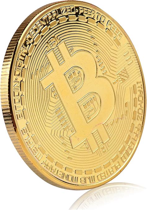 Bitcoin Commemorative Coin 24K Gold Plated BTC Limited Edition