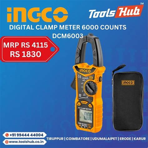 INGCO DIGITAL CLAMP METER 6000 COUNTS DCM6003 At Rs 1830 Digital