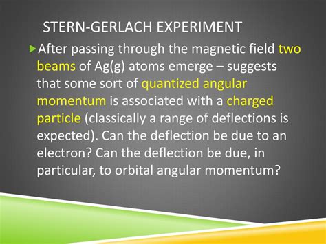 PPT - stern- gerlach experiment PowerPoint Presentation, free download ...