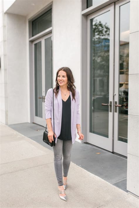 Light Purple Blazer + Gray Denim | Lady in Violet | Houston Fashion ...