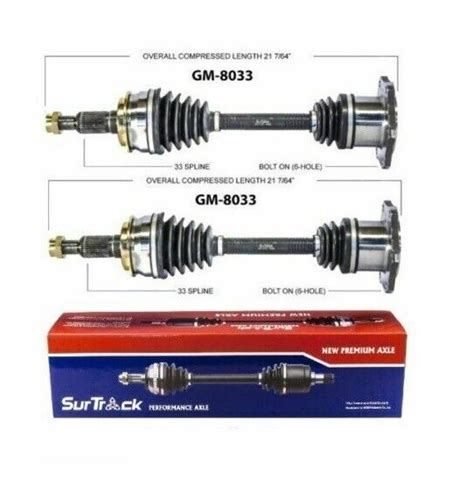 Trakmotive Front Cv Axle Shafts Set Of Pair For Chevrolet Tahoe