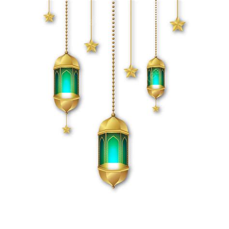 Golden Ramadan Lanterns Also For Eid Mubarak Vector Ramadan Lanterns