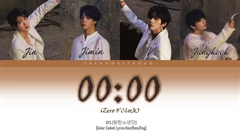 00 00 Zero O Clock BTS Jin Jimin V Jungkook Color Coded Han