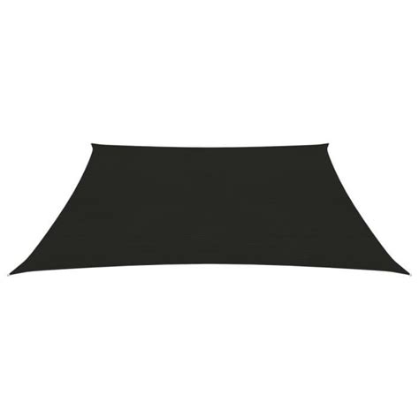 Voile d ombrage 160 g m² Noir 3 4x3 m PEHD Pwshymi D22071