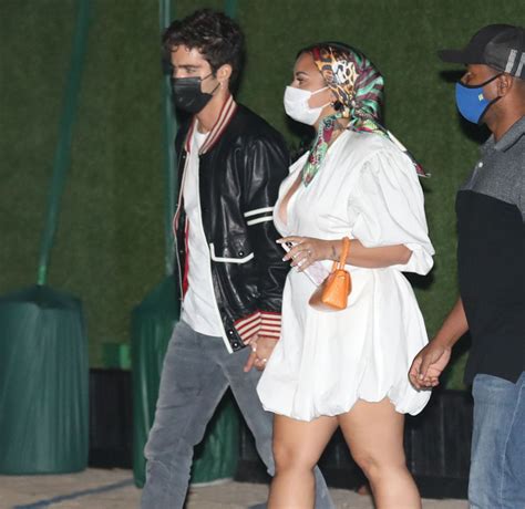 Demi Lovato With Her Fiancé at Nobu in Malibu 08/29/2020 • CelebMafia
